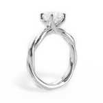 Bianca Princess Cut Lab Grown Diamond Platinum Engagement Ring - View 4