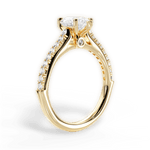Frances Pear Cut Lab Grown Diamond 18Kt Yellow Gold Engagement Ring - View 2