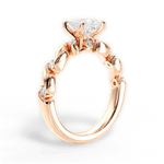 Emma Princess Cut Lab Grown Diamond 18Kt Rose Gold Engagement Ring - View 3