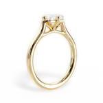 Bernadette Radiant Cut Lab Grown Diamond 18Kt Yellow Gold Engagement Ring - View 2