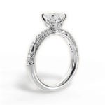 Josephine Princess Cut Lab Grown Diamond Platinum Engagement Ring - View 3