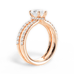 Christie Pear Cut Lab Grown Diamond 18Kt Rose Gold Engagement Ring - View 4