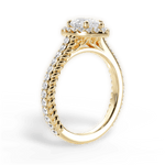 Kim Pear Cut Lab Grown Diamond 18Kt Yellow Gold Engagement Ring - View 3