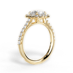 Ingrid Round Cut Lab Grown Diamond 18Kt Yellow Gold Engagement Ring - View 4