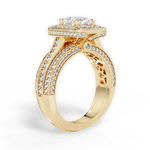 Madison Oval Cut Lab Grown Diamond 18Kt Yellow Gold Engagement Ring - View 2