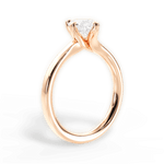 Ashley Pear Cut Lab Grown Diamond 18Kt Rose Gold Engagement Ring - View 4