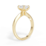Beth Radiant Cut Lab Grown Diamond 18Kt Yellow Gold Engagement Ring - View 2