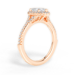 Judy Marquise Cut Lab Grown Diamond 18Kt Rose Gold Engagement Ring - View 3