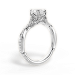 Geraldine Heart Cut Lab Grown Diamond 14Kt White Gold Engagement Ring - View 3