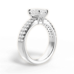 Kayla Radiant Cut Lab Grown Diamond 14Kt White Gold Engagement Ring - View 4