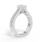 Lynn Pear Cut Lab Grown Diamond 18Kt White Gold Engagement Ring - View 3