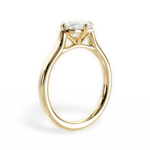 Bernadette Emerald Cut Lab Grown Diamond 18Kt Yellow Gold Engagement Ring - View 2