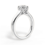 Carol Round Cut Lab Grown Diamond Platinum Engagement Ring - View 2