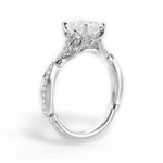 Geraldine Radiant Cut Lab Grown Diamond Platinum Engagement Ring - View 2