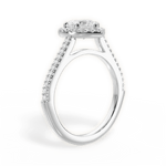 Jeanne Heart Cut Lab Grown Diamond 18Kt White Gold Engagement Ring - View 4
