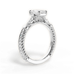 Gabriela Emerald Cut Lab Grown Diamond 14Kt White Gold Engagement Ring - View 3