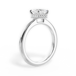 Brianna Princess Cut Lab Grown Diamond 14Kt White Gold Engagement Ring - View 4