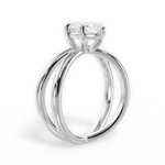 Ada Marquise Cut Lab Grown Diamond Platinum Engagement Ring - View 3