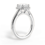 Jenny Asscher Cut Lab Grown Diamond 14Kt White Gold Engagement Ring - View 2