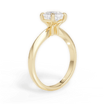 Beth Cushion Cut Lab Grown Diamond 18Kt Yellow Gold Engagement Ring - View 4