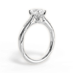 Christina Oval Cut Lab Grown Diamond Platinum Engagement Ring - View 2