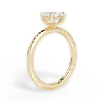 Brenda Oval Cut Lab Grown Diamond 18Kt Yellow Gold Engagement Ring - View 2