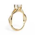 Aubrey Pear Cut Lab Grown Diamond 18Kt Yellow Gold Engagement Ring - View 2