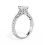 Kendra Marquise Cut Lab Grown Diamond 18Kt White Gold Engagement Ring - View 3