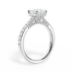 Laura Princess Cut Lab Grown Diamond 14Kt White Gold Engagement Ring - View 3