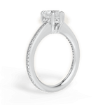 Janet Heart Cut Lab Grown Diamond Platinum Engagement Ring - View 2