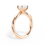 Bianca Princess Cut Lab Grown Diamond 18Kt Rose Gold Engagement Ring - View 4