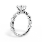 Edith Asscher Cut Lab Grown Diamond 14Kt White Gold Engagement Ring - View 3