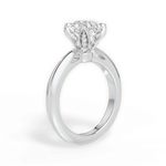 Elaine Asscher Cut Lab Grown Diamond 18Kt White Gold Engagement Ring - View 2
