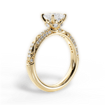 Josephine Princess Cut Lab Grown Diamond 18Kt Yellow Gold Engagement Ring - View 2