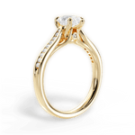 Elena Pear Cut Lab Grown Diamond 18Kt Yellow Gold Engagement Ring - View 4