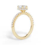 Isabella Heart Cut Lab Grown Diamond 18Kt Yellow Gold Engagement Ring - View 2