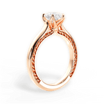 Carrie Pear Cut Lab Grown Diamond 18Kt Rose Gold Engagement Ring - View 4