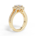 Mackenzie Princess Cut Lab Grown Diamond 18Kt Yellow Gold Engagement Ring - View 2