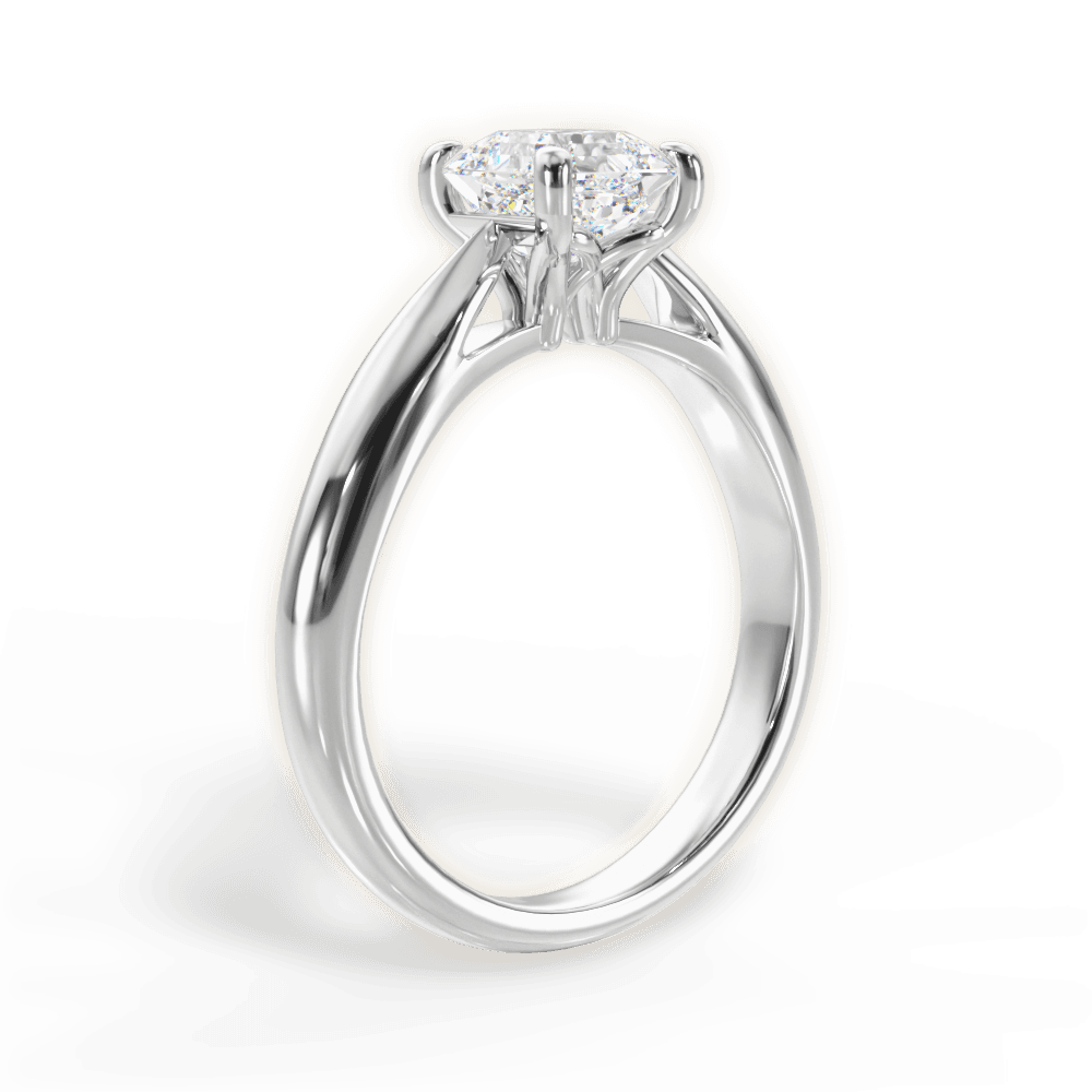 Amy Asscher Cut Lab Grown Diamond 14Kt White Gold Engagement Ring - View 3