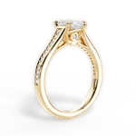 Delia Marquise Cut Lab Grown Diamond 18Kt Yellow Gold Engagement Ring - View 2
