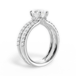Christie Pear Cut Lab Grown Diamond Platinum Engagement Ring - View 3