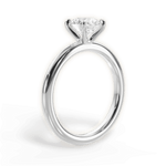 Allison Round Cut Lab Grown Diamond 14Kt White Gold Engagement Ring - View 4