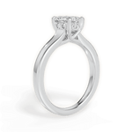 Carol Marquise Cut Lab Grown Diamond 18Kt White Gold Engagement Ring - View 4