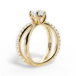 Jennifer Heart Cut Lab Grown Diamond 18Kt Yellow Gold Engagement Ring - View 2