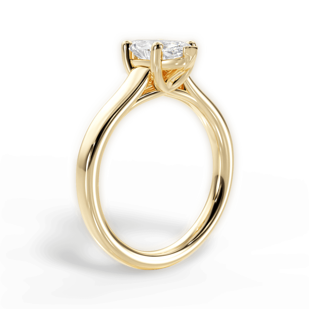 Ariana Marquise Cut Lab Grown Diamond 18Kt Yellow Gold Engagement Ring - View 4