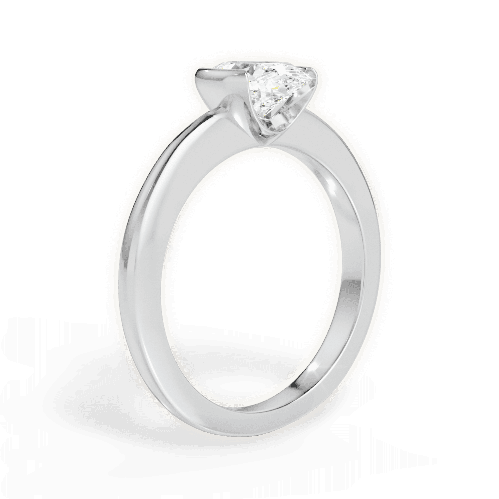 Bridget Oval Cut Lab Grown Diamond 14Kt White Gold Engagement Ring - View 4
