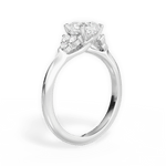 Celeste Cushion Cut Lab Grown Diamond 18Kt White Gold Engagement Ring - View 4