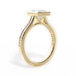Deanna Radiant Cut Lab Grown Diamond 18Kt Yellow Gold Engagement Ring - View 2