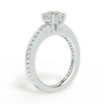 Katelyn Round Cut Lab Grown Diamond 14Kt White Gold Engagement Ring - View 2