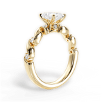 Emma Radiant Cut Lab Grown Diamond 18Kt Yellow Gold Engagement Ring - View 2